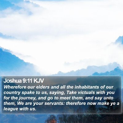 Joshua 9:11 KJV Bible Verse Image