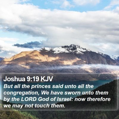 Joshua 9:19 KJV Bible Verse Image