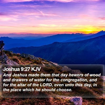 Joshua 9:27 KJV Bible Verse Image
