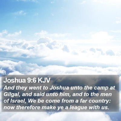 Joshua 9:6 KJV Bible Verse Image