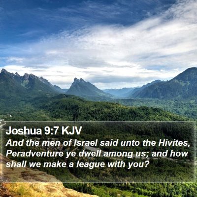 Joshua 9:7 KJV Bible Verse Image