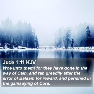 Jude 1:11 KJV Bible Verse Image