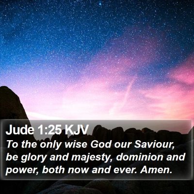 Jude 1:25 KJV Bible Verse Image