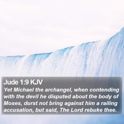 Jude 1:9 KJV Bible Verse Image