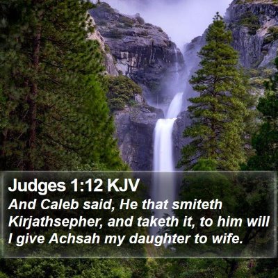 Judges 1:12 KJV Bible Verse Image