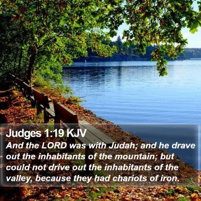 Judges 1:19 KJV Bible Verse Image