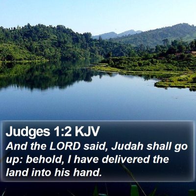 Judges 1:2 KJV Bible Verse Image