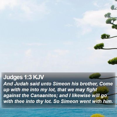 Judges 1:3 KJV Bible Verse Image