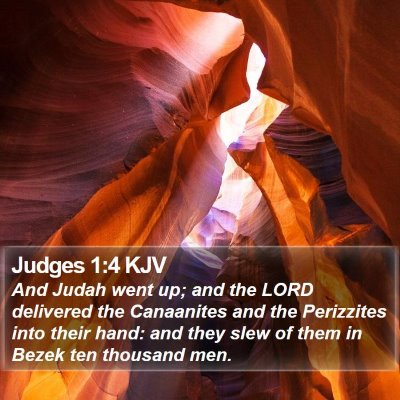 Judges 1:4 KJV Bible Verse Image