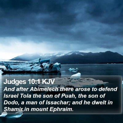 Judges 10:1 KJV Bible Verse Image