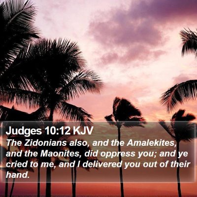 Judges 10:12 KJV Bible Verse Image