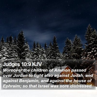 Judges 10:9 KJV Bible Verse Image