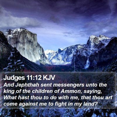 Judges 11:12 KJV Bible Verse Image