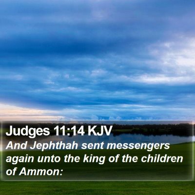 Judges 11:14 KJV Bible Verse Image