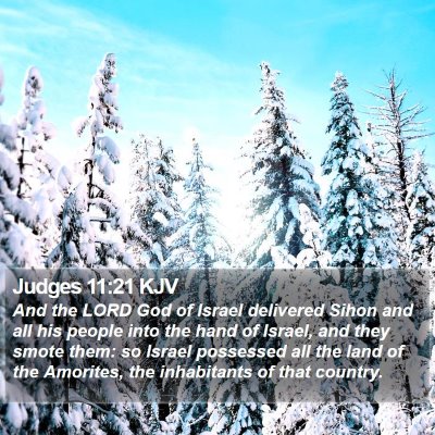 Judges 11:21 KJV Bible Verse Image