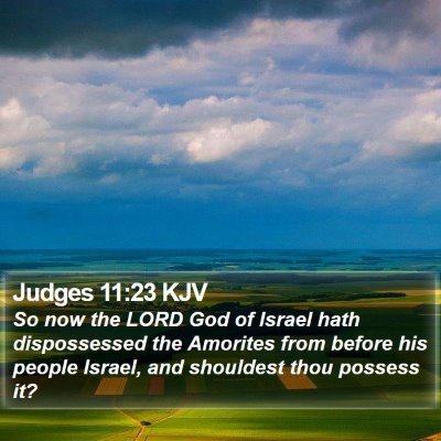 Judges 11:23 KJV Bible Verse Image