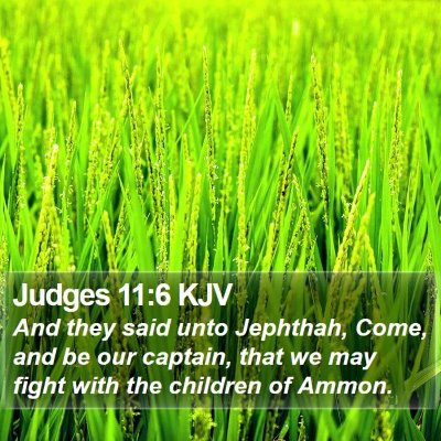 Judges 11:6 KJV Bible Verse Image