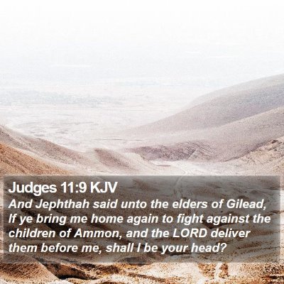 Judges 11:9 KJV Bible Verse Image