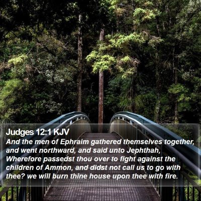 Judges 12:1 KJV Bible Verse Image