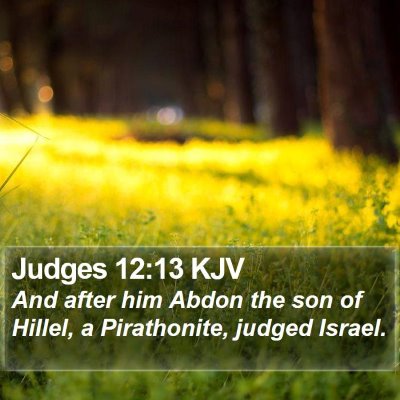 Judges 12:13 KJV Bible Verse Image