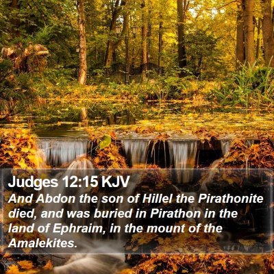 Judges 12:15 KJV Bible Verse Image