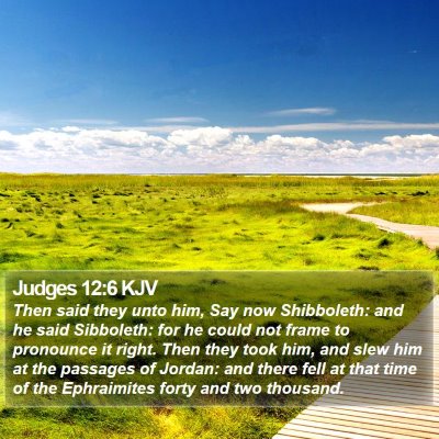 Judges 12:6 KJV Bible Verse Image