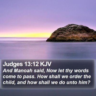 Judges 13:12 KJV Bible Verse Image