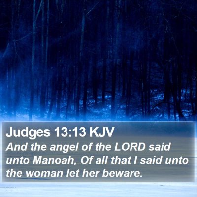 Judges 13:13 KJV Bible Verse Image