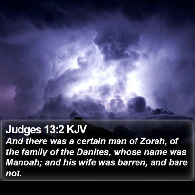 Judges 13:2 KJV Bible Verse Image