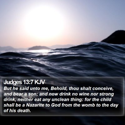 Judges 13:7 KJV Bible Verse Image