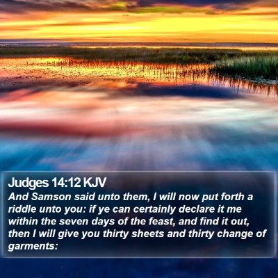 Judges 14:12 KJV Bible Verse Image
