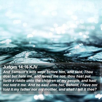 Judges 14:16 KJV Bible Verse Image