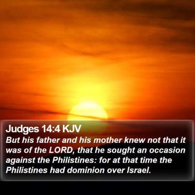 Judges 14:4 KJV Bible Verse Image