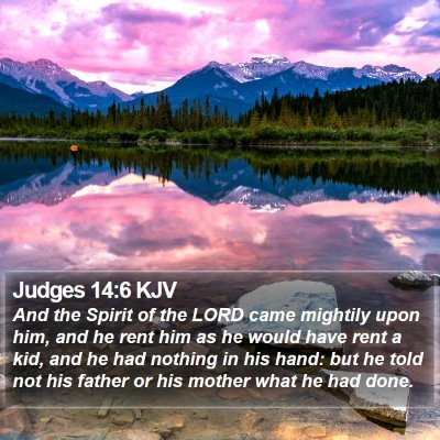 Judges 14:6 KJV Bible Verse Image
