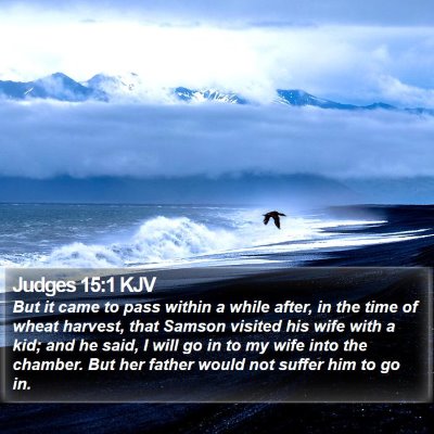Judges 15:1 KJV Bible Verse Image