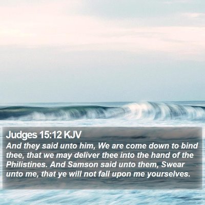 Judges 15:12 KJV Bible Verse Image