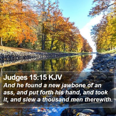 Judges 15:15 KJV Bible Verse Image