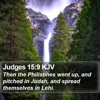 Judges 15:9 KJV Bible Verse Image