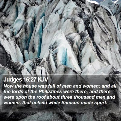 Judges 16:27 KJV Bible Verse Image