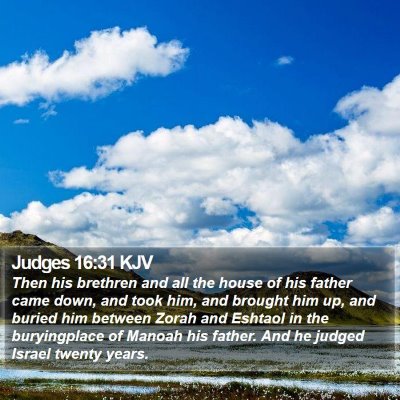 Judges 16:31 KJV Bible Verse Image