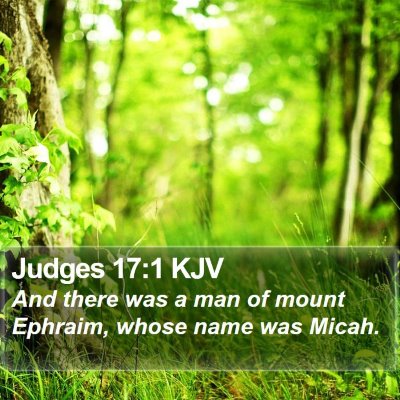 Judges 17:1 KJV Bible Verse Image
