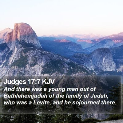 Judges 17:7 KJV Bible Verse Image