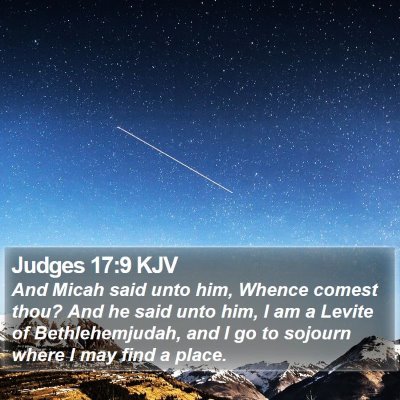 Judges 17:9 KJV Bible Verse Image