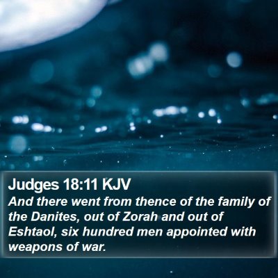 Judges 18:11 KJV Bible Verse Image