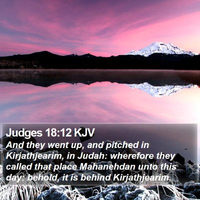 Judges 18:12 KJV Bible Verse Image