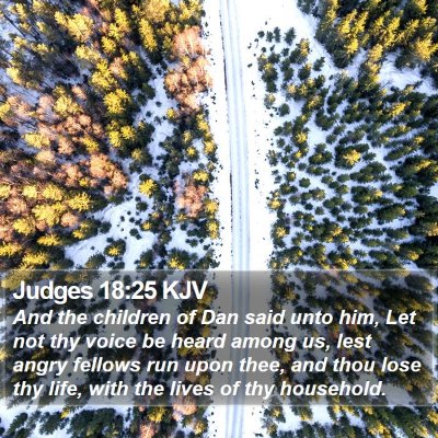 Judges 18:25 KJV Bible Verse Image