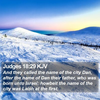 Judges 18:29 KJV Bible Verse Image