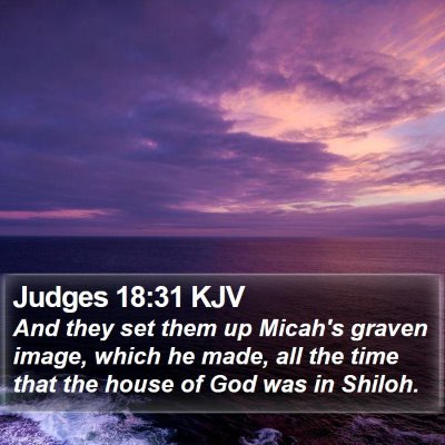 Judges 18:31 KJV Bible Verse Image