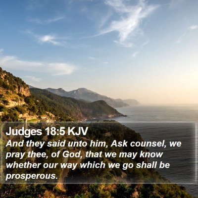 Judges 18:5 KJV Bible Verse Image