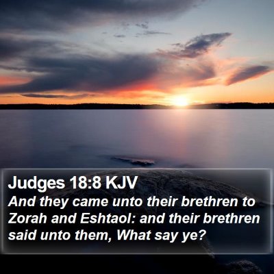 Judges 18:8 KJV Bible Verse Image